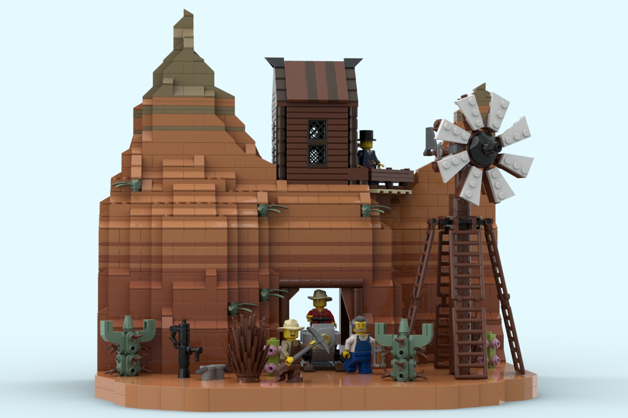 lego bricklink series 2 wild west gold mine sausagesid