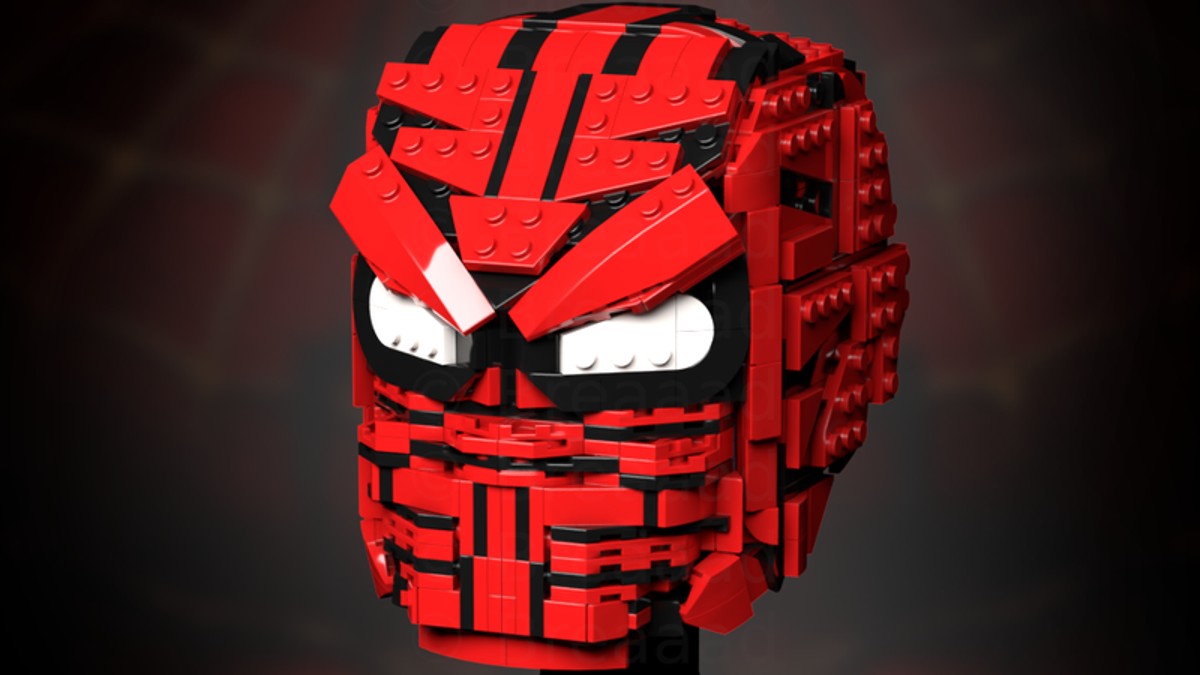 What could a LEGO Marvel Spider-Man helmet look like?